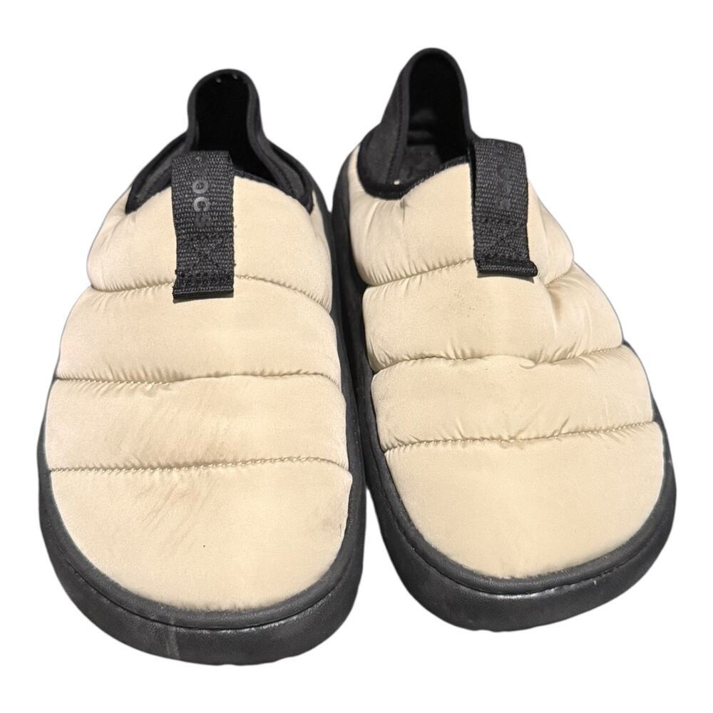 Crocs Classic Puff Moc Slippers Mens 10 Wmns 12 Moth Fleece Lined Casual Comfort - Picture 4 of 9